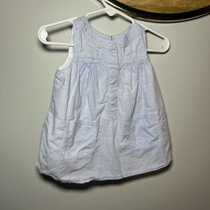 GAP Baby Blue Checkered Sleeveless Dress